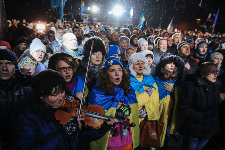 Sytuacja na Ukrainie. Zakończono całonocne czuwanie w rocznicę pobicia studentów