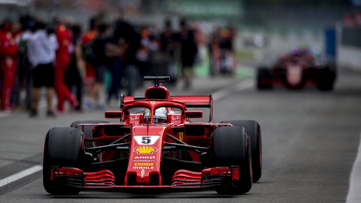 Sebastian Vettel za kierownicą Ferrari