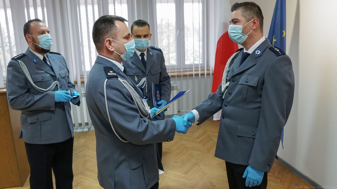 Nagrody na pilskich policjantów