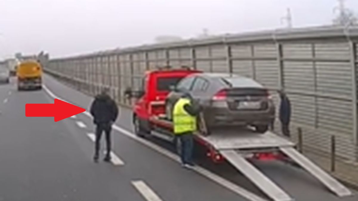 Nagranie z Warszawy z trasy S2.