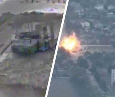 Dron trafił w słaby punkt. Nastąpiła potężna eksplozja