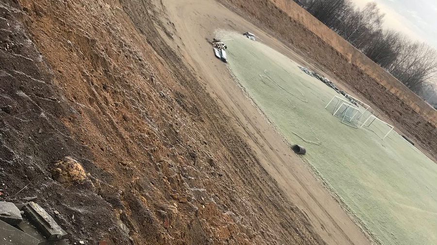 Twitter / twitter.com/WideraMike / Na zdjęciu: stadion Śląska Świętochłowice po przeprowadzeniu prac rozbiórkowych