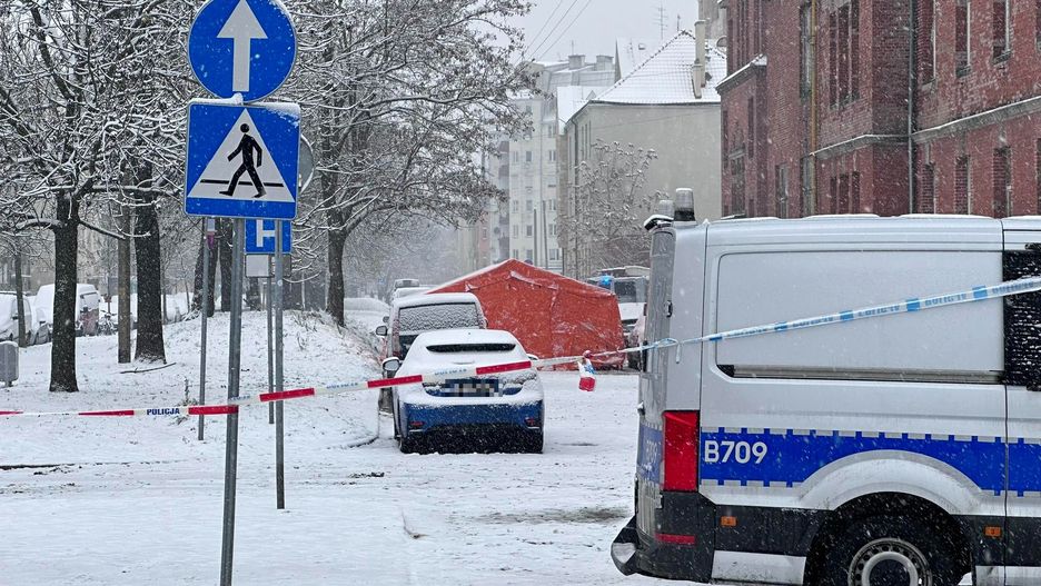 Policja na miejscu, gdzie doszło do strzelaniny