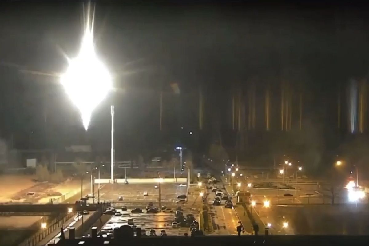 Pożar przy Zaporoskiej Elektrowni Atomowej. "Rosyjskie działania są nieodpowiedzialne"