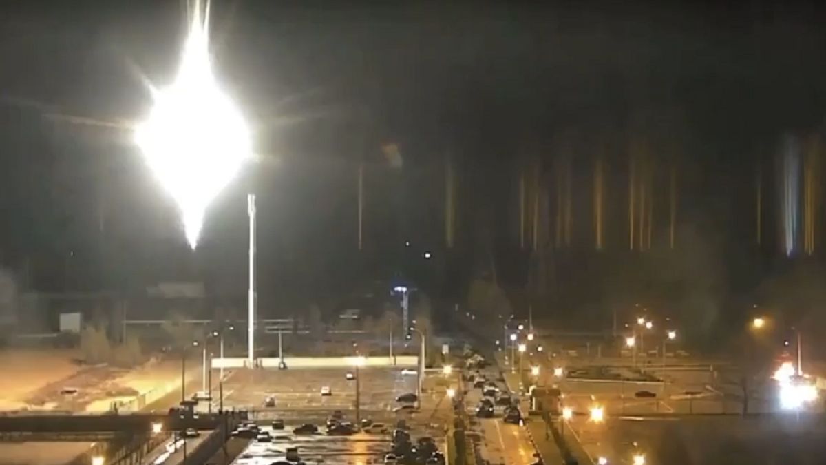 Pożar na terenie Zaporoskiej Elektrowni Atomowej