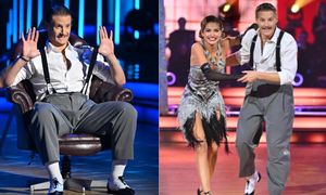 Wąsaty Sebastian Fabijański wywija bioderkami, a Iwona Pavlović słodzi: "Ja nie wiem, skąd ty wziąłeś lekkość, radość ruchu"