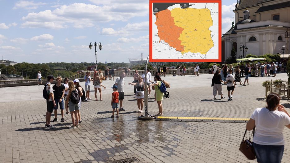 Chłodząca kurtyna wodna w Warszawie. Urządzenie przydaje się naw
