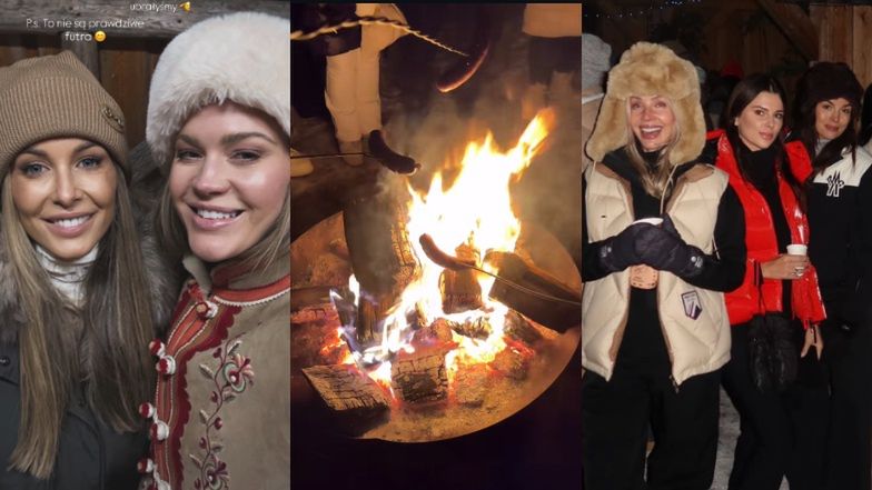 Celebrytki na ognisku w Zakopanem