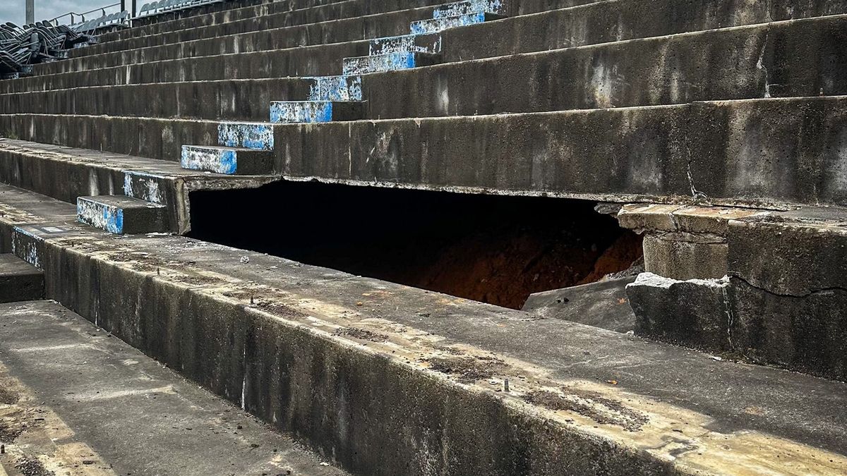 North Wilkesboro Speedway / Na zdjęciu: odkryty schowek na torze North Wilkesboro Speedway