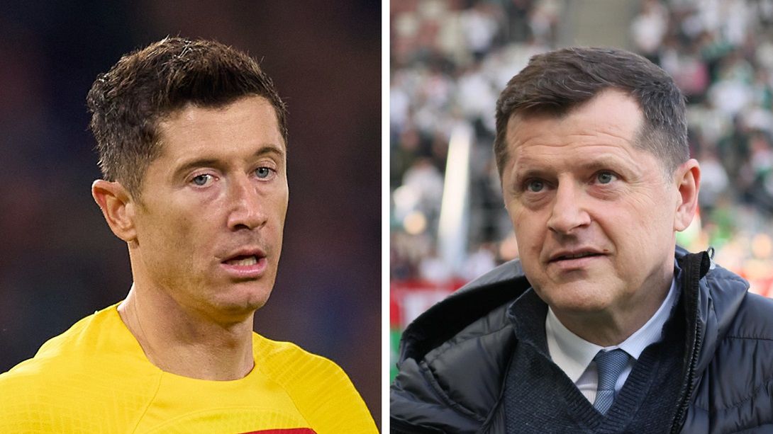 Getty Images / Getty Images/Fran Santiago, PAP/Leszek Szymański / Na zdjęciu: Robert Lewandowski i Cezary Kucharski