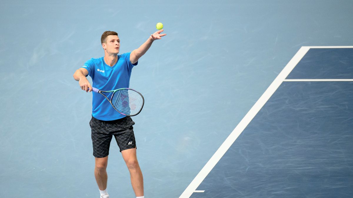 PAP/EPA / CHRISTIAN BRUNA / Na zdjęciu: Hubert Hurkacz