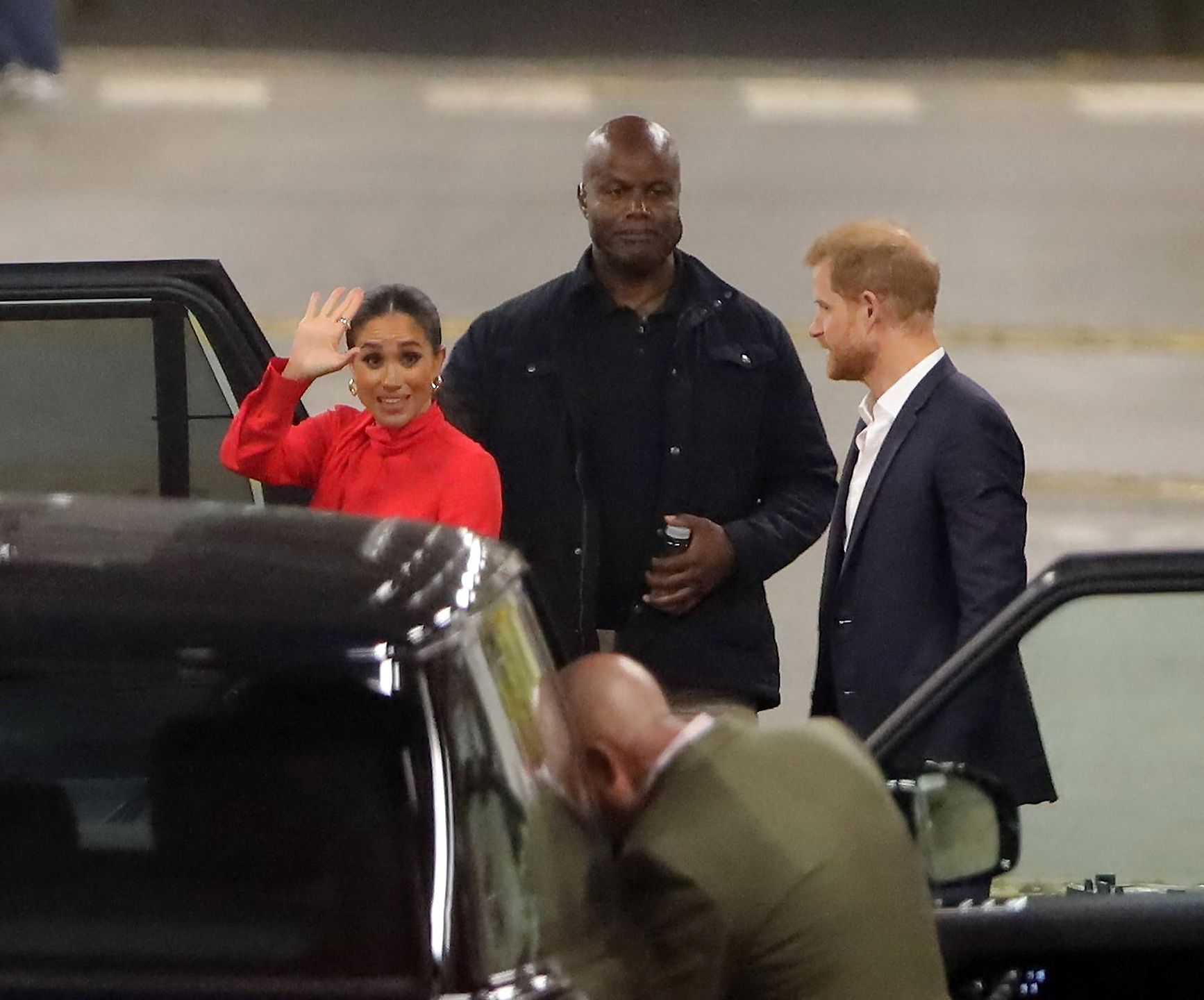 Książę Harry, Meghan Markle i ochroniarz