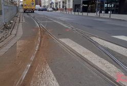 Wrocław: Torowisko w centrum zamknięte – tramwaje jeżdżą objazdami
