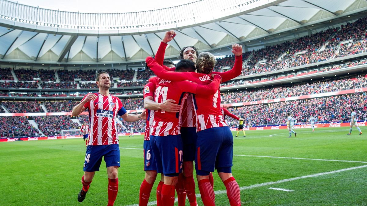 radość piłkarzy Atletico Madryt