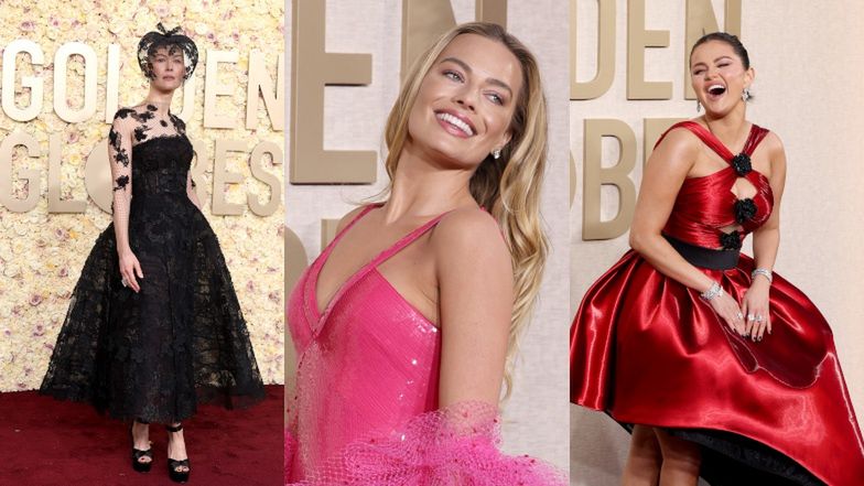 Złote Globy 2024. Margot Robbie, Rosamund Pike, Selena Gomez