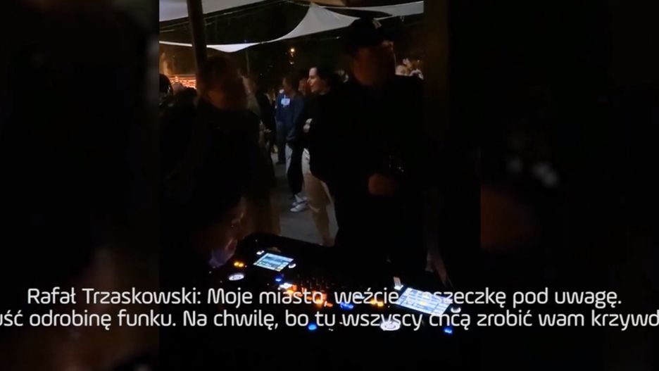 Rafał Trzaskowski nagrany w klubie. Prosił o... bardziej taneczną muzykę