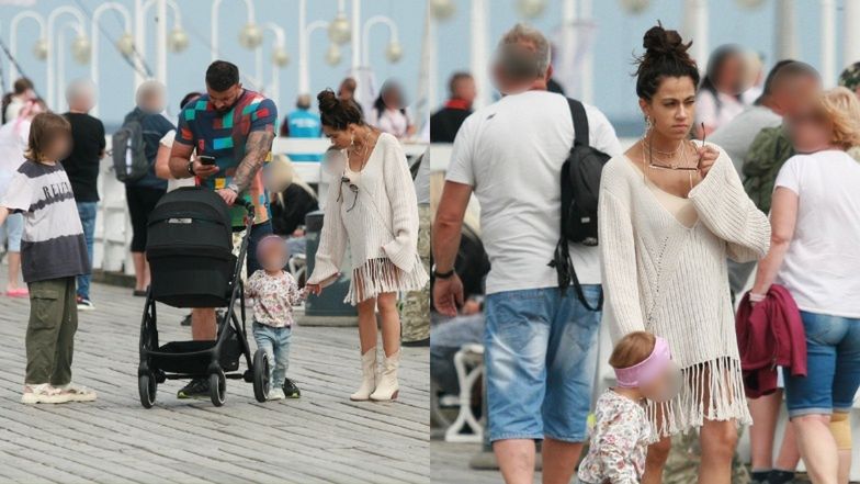 Maja Hyży spaceruje z rodziną po Sopocie