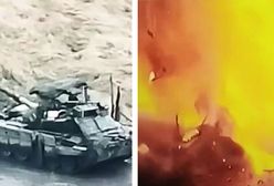 Sprytny patent na froncie. Rosyjski T-72 rozerwany na kawałki