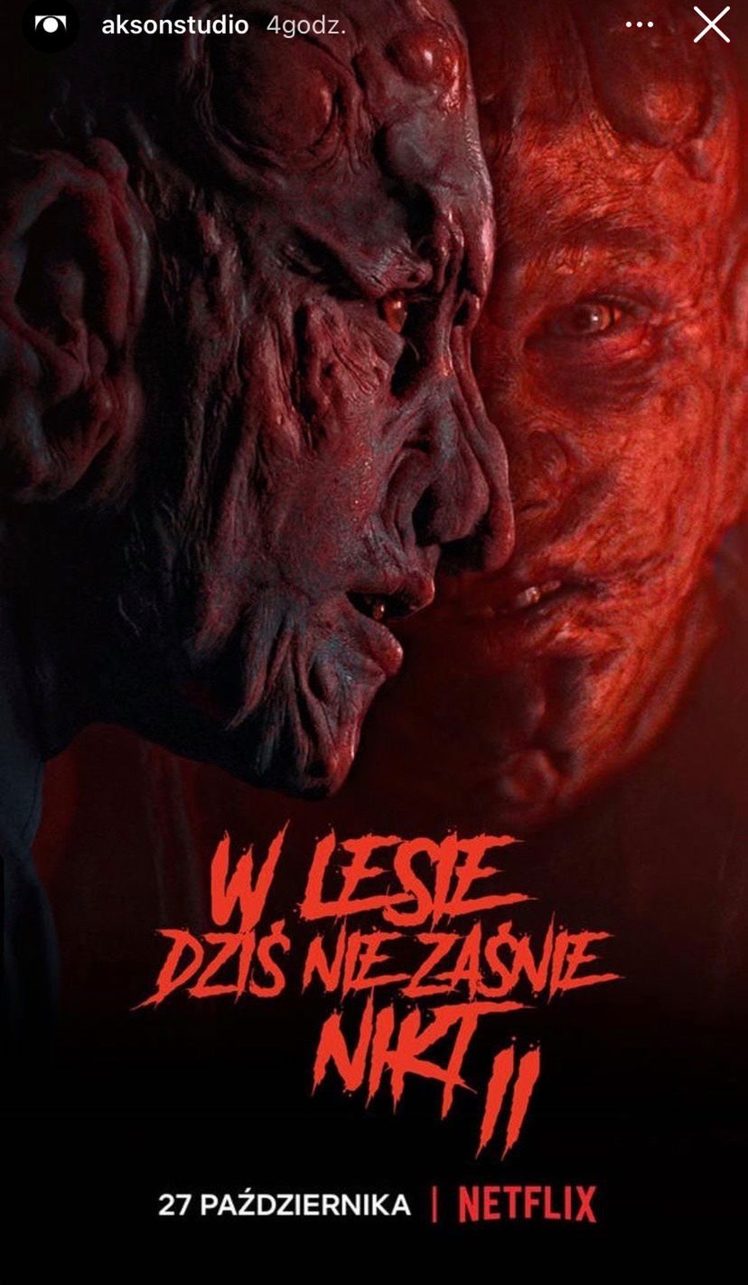 Plakat promujący film "W lesie dziś nie zaśnie nikt 2"