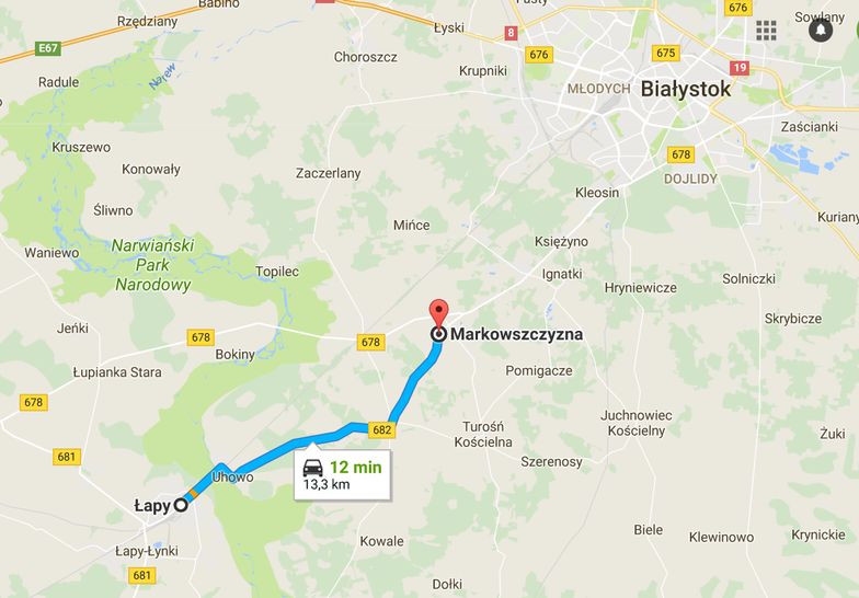 Budowa i rozbudowa drogi wojewódzkiej nr 682 na odcinku Łapy - Markowszczyzna.