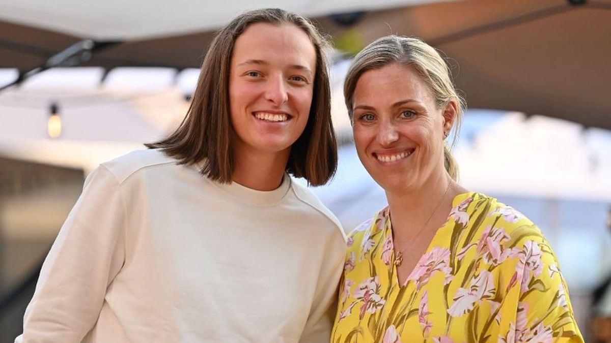 Instagram / www.instagram.com/badhomburgopen / Na zdjęciu: Iga Świątek i Andżelika Kerber
