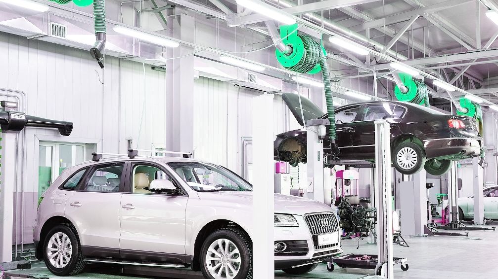 Zdjęcie warsztatu samochodowego