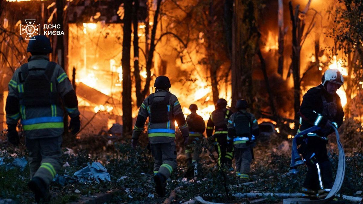 Tak wyglądał Kijów po nocnym nalocie rosyjskich dronów