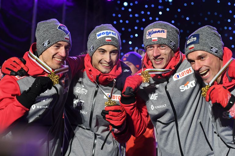 Kamil Stoch, Maciej Kot, Dawid Kubacki, Piotr Żyła