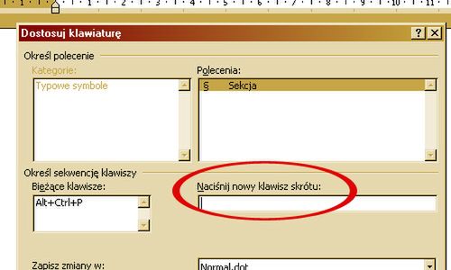 skróty - word
