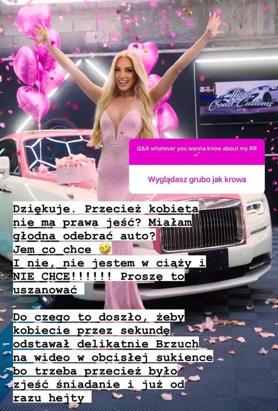 Caroline Derpienski skrytykowana za wygląd