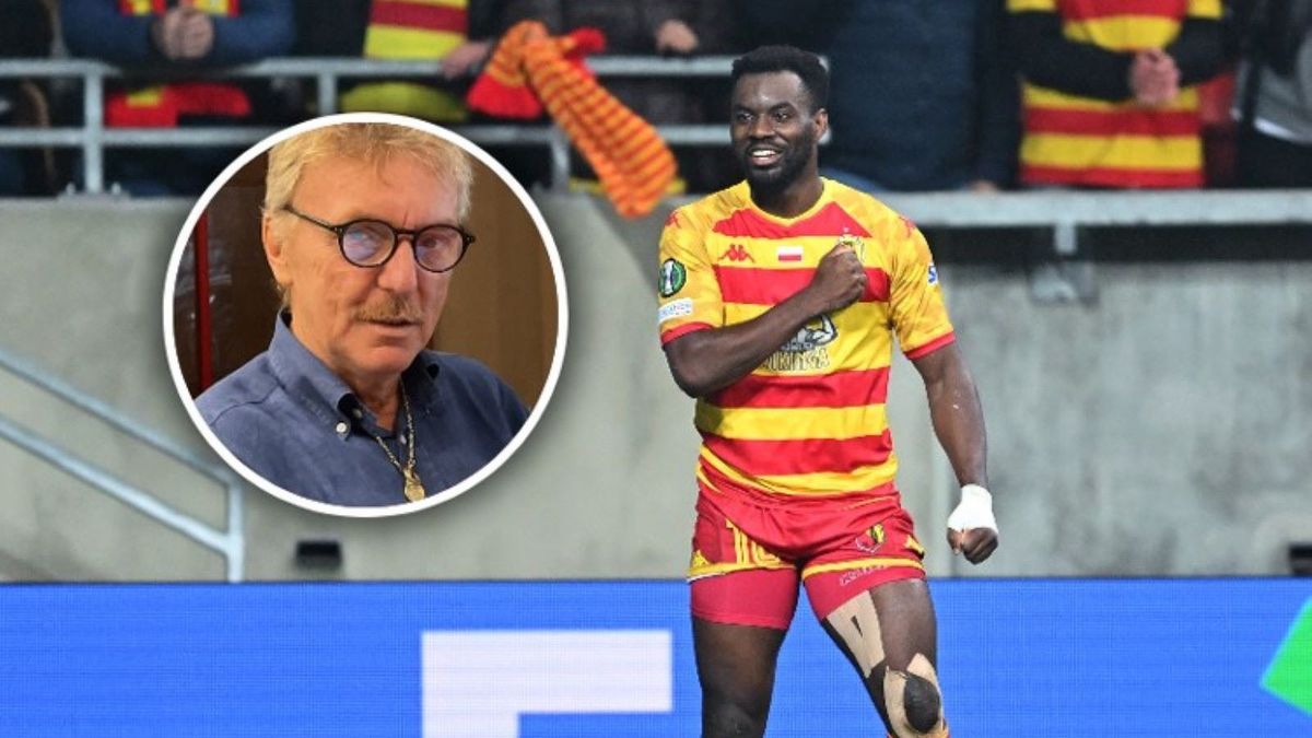 Getty Images / Mateusz Slodkowski - UEFA/UEFA via Getty Images/ x.com / Na zdjęciu: Afimico Pululu/ w ramce: Zbigniew Boniek