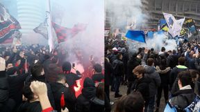 Kibice łamią obostrzenia przed derbami Mediolanu. Tysiące fanów pod stadionem