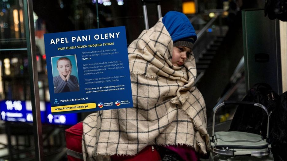 Rozpaczliwy apel matki – Ukrainka szuka swojego ośmioletniego synka. Dymitr został ewakuowany do Polski