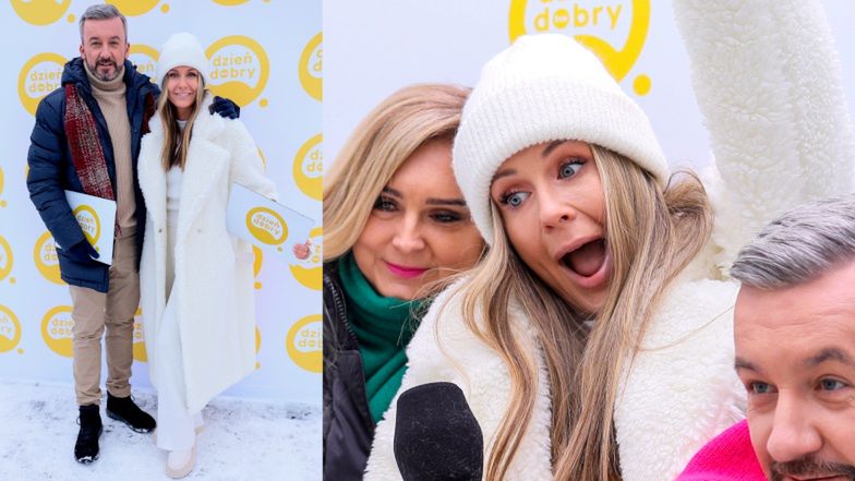 Małgorzata Rozenek w zimowym wydaniu "Dzień Dobry TVN"