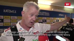 Vital Heynen śpiewał hymn Polski razem z kibicami. "Polacy są bardzo bystrzy! Publiczność w Spodku była MVP meczu"