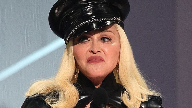 Madonna z nastoletnim synem na bokserskiej walce