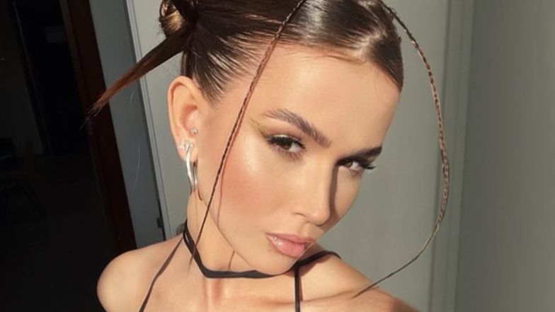 Roksana Węgiel pozuje w bikini w zeberkę, a internautka martwi się o jej... wiarę
