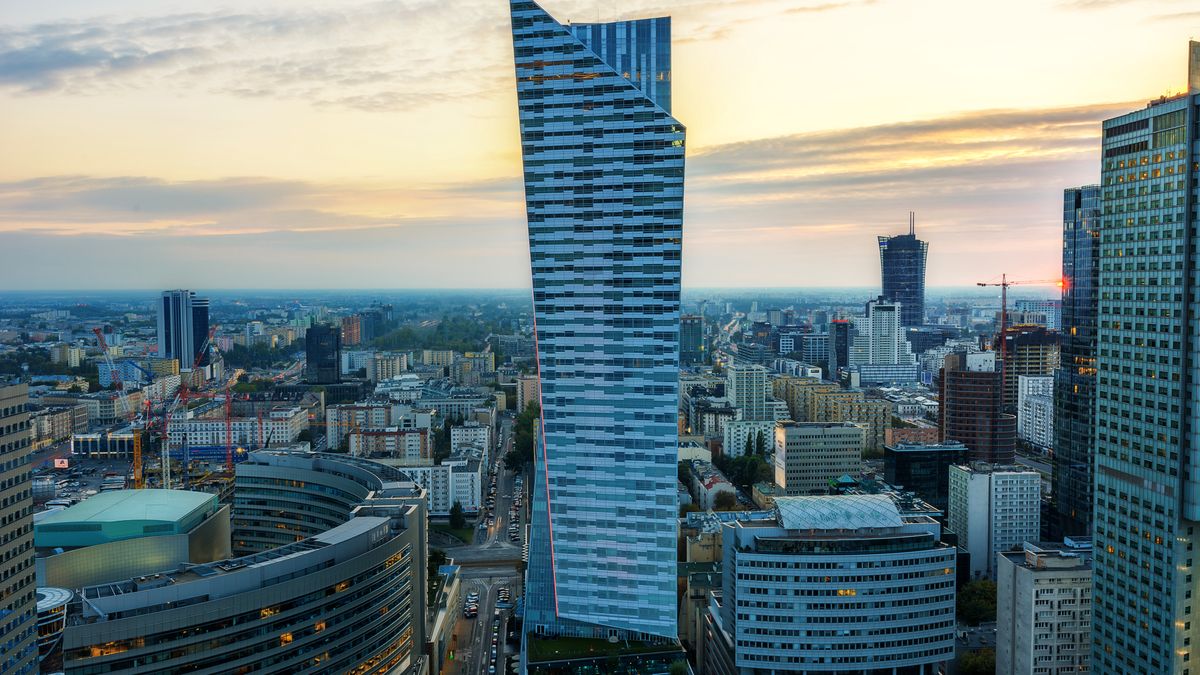 Warszawa; Złota 44; wieżowiec; panorama