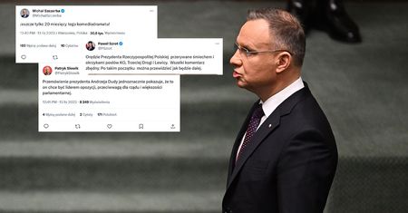 Reagują na orędzie Andrzeja Dudy. "Wszelki komentarz zbędny"