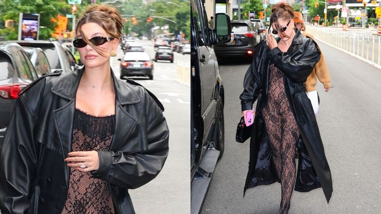 Heiley Bieber w koronkowym body eksponuje ciążowy brzuch