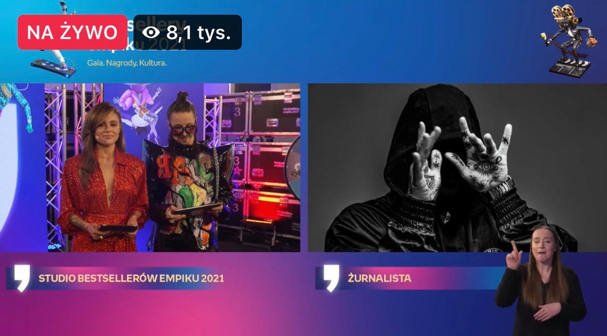 Tłumaczka języka migowego - Bestsellery Empiku 2021