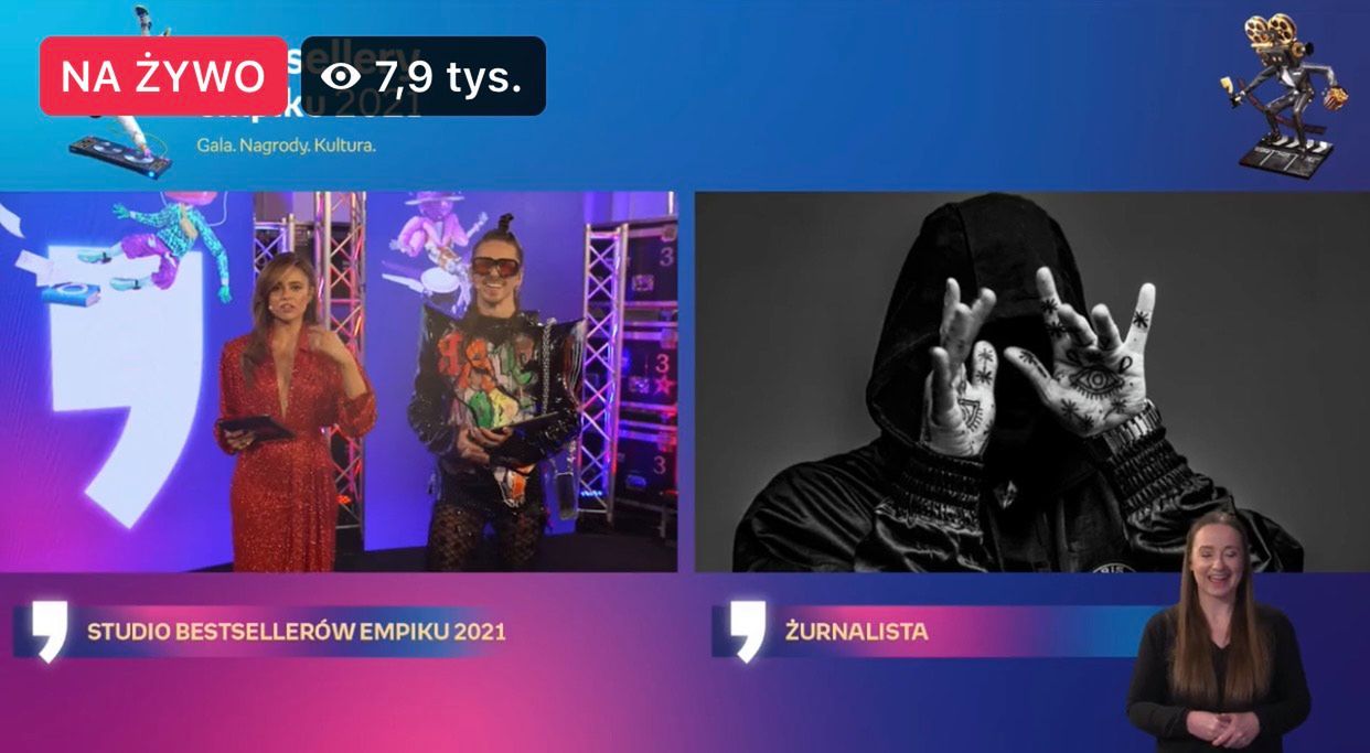 Tłumaczka języka migowego - Bestsellery Empiku 2021