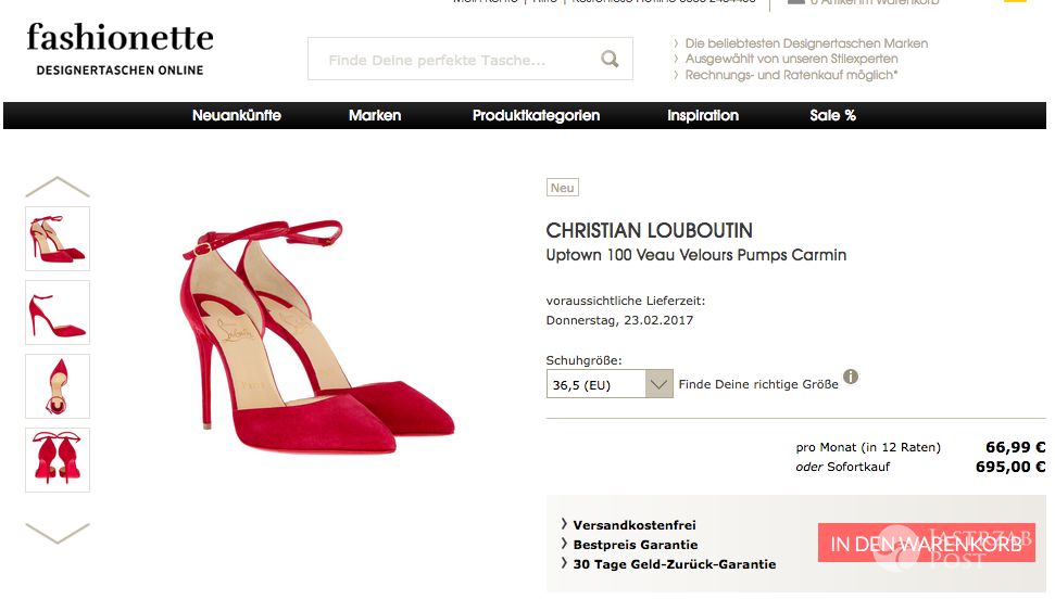 Czerwone szpilki Christiana Louboutina