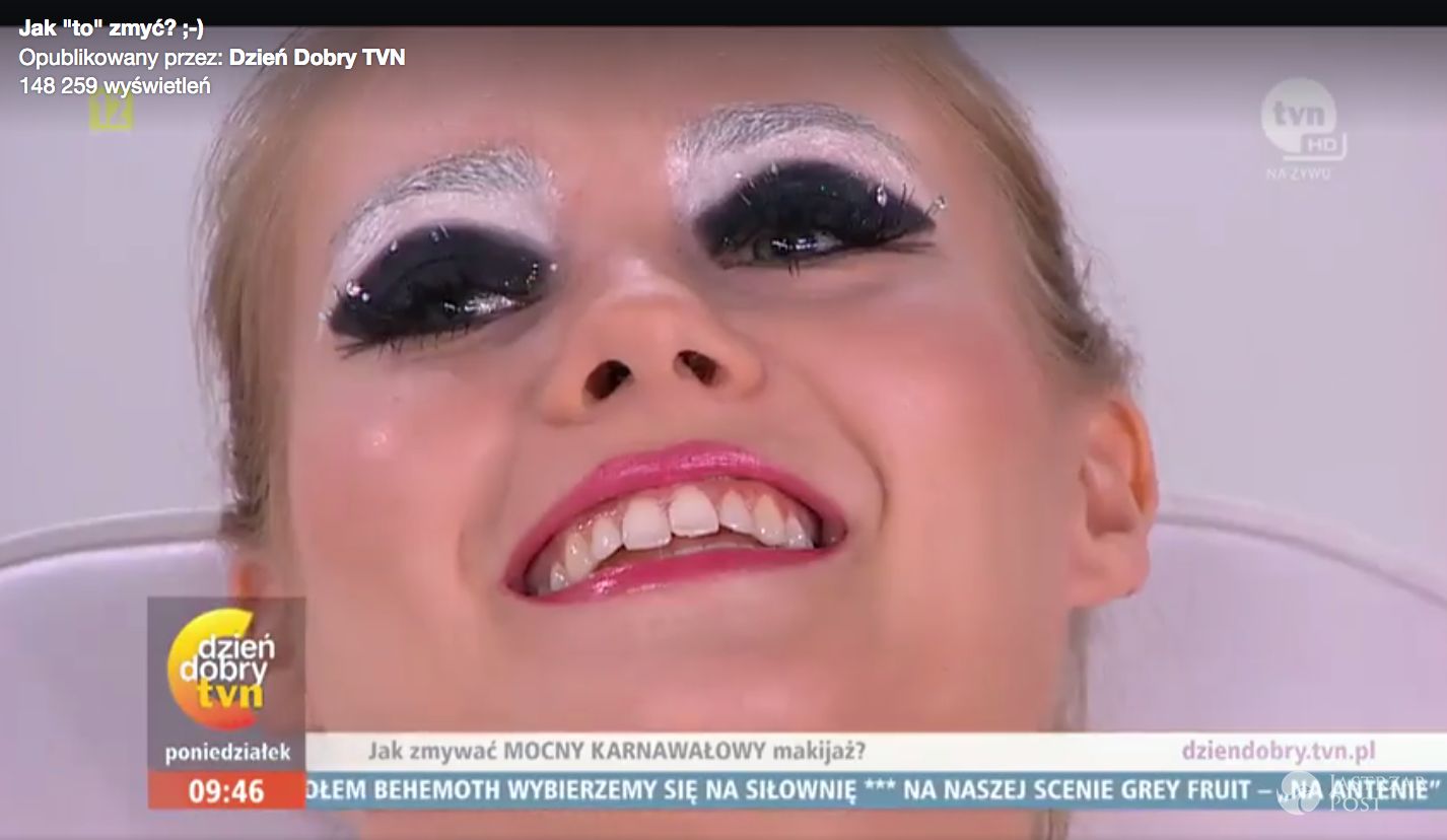 Makijaż sylwestrowy z Pytania na śniadanie wyśmiany w Dzień Dobry TVN