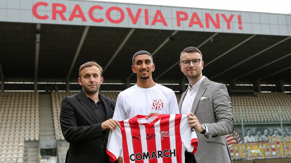 Materiały prasowe / Cracovia / Na zdjęciu: Amir Al-Ammari został nowym zawodnikiem Cracovii