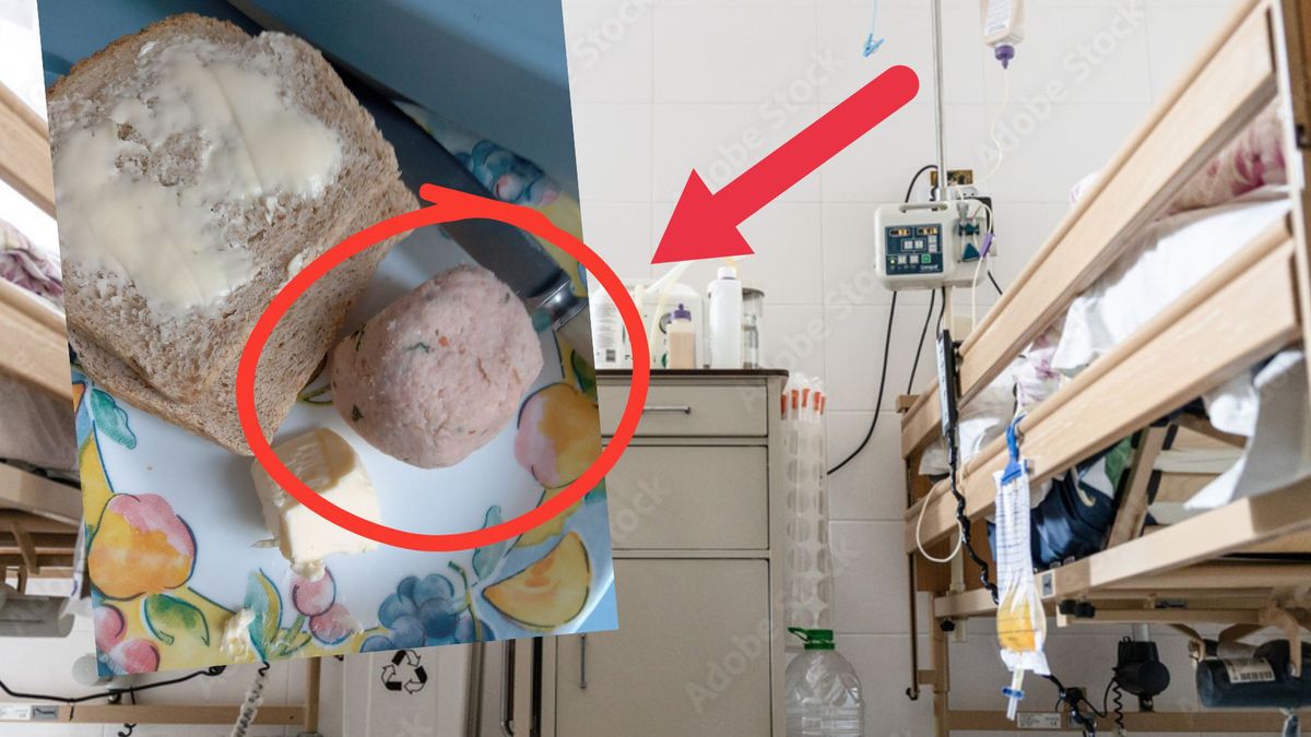 Pokazał zdjęcie szpitalnej kolacji. Nie do wiary co mu podano