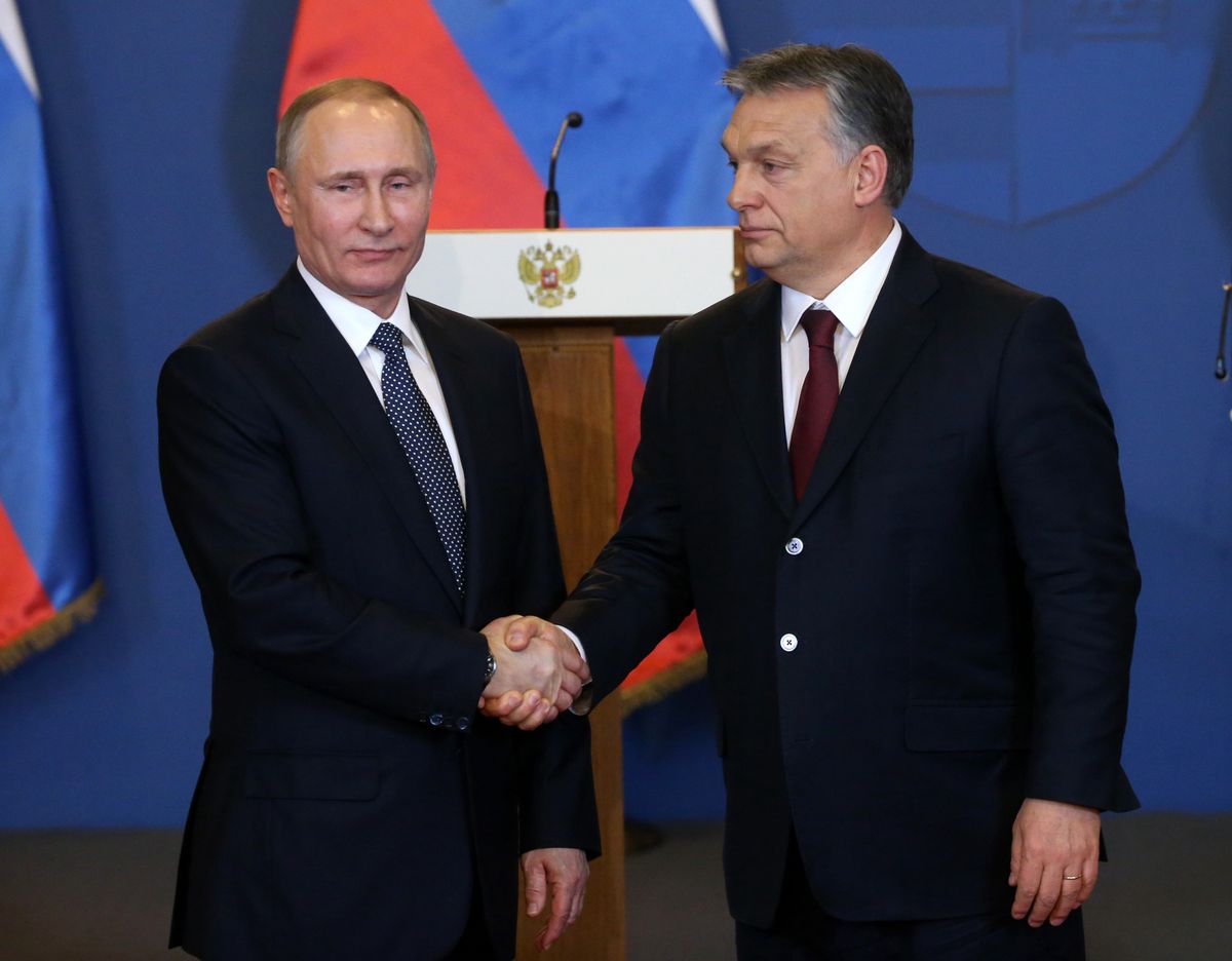 Władimir Putin i Viktor Orban 