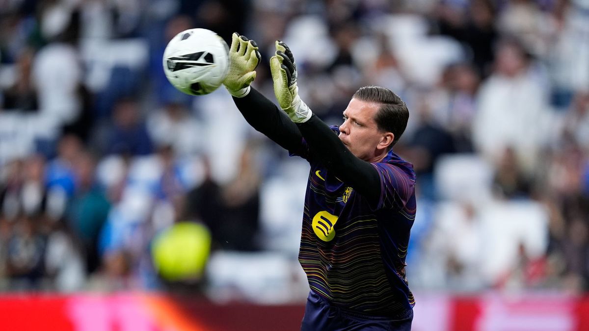 Getty Images / Dennis Agyeman/Europa Press via Getty Images / Na zdjęciu: Wojciech Szczęsny podczas rozgrzewki przed meczem La Liga z Realem w Madrycie