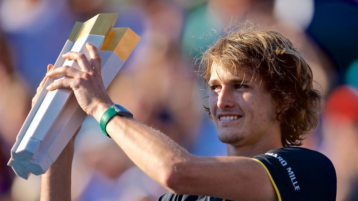 PAP/EPA / ANDRE PICHETTE / Alexander Zverev, mistrz Rogers Cup 2017