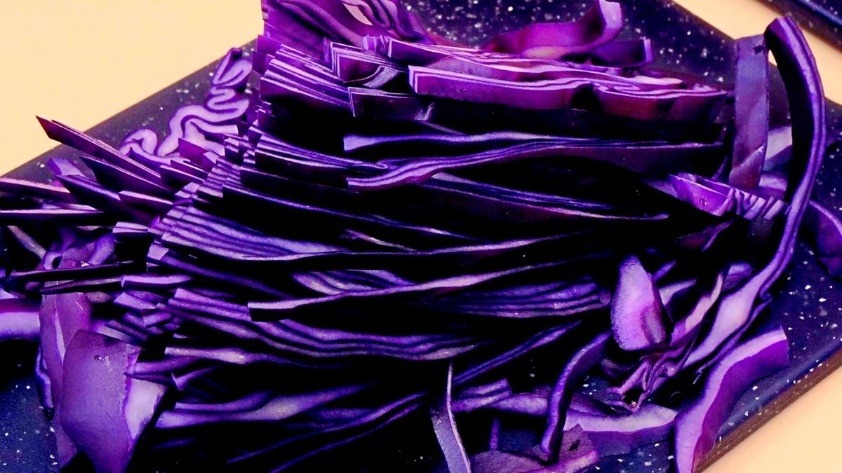 Czerwona kapusta jest bogata w antocyjany.
